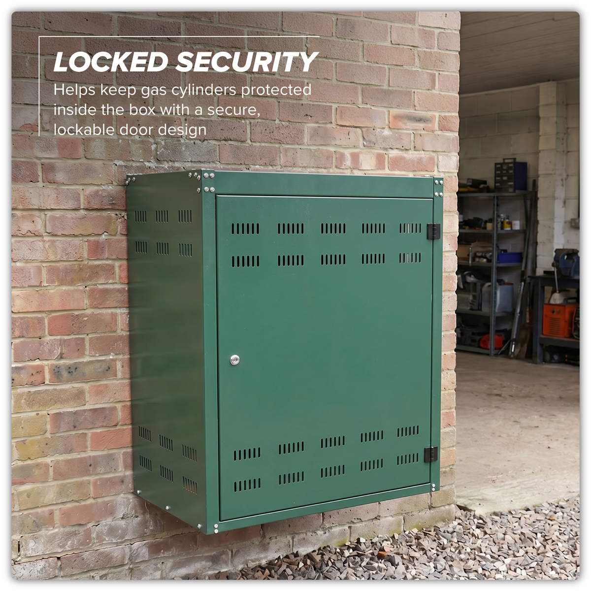 Sealey SGCSC219 Solid Gas Cylinder Safety Cabinet - 2 x 19kg