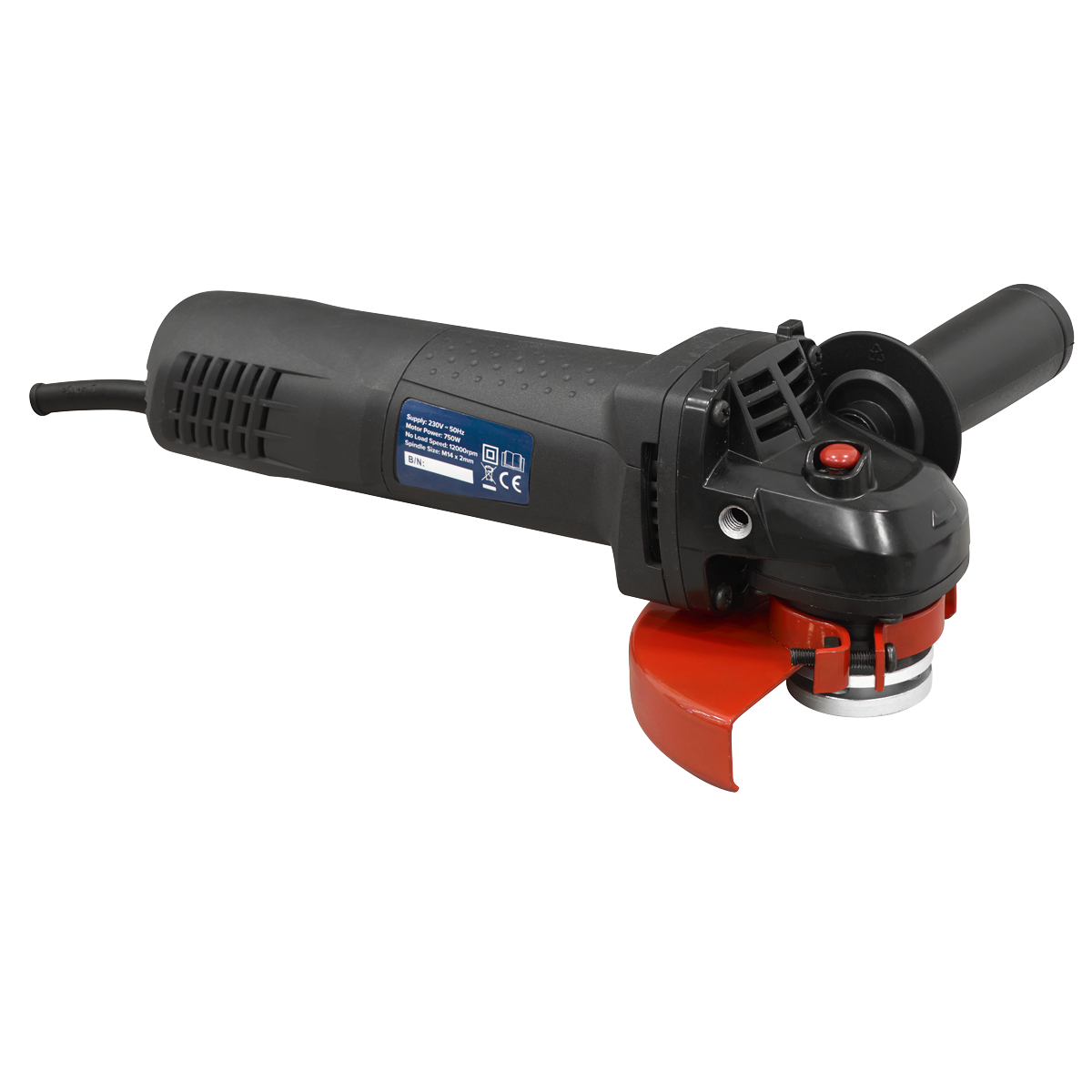 Sealey SGS115 115mm Angle Grinder Slim Body 750W/230V