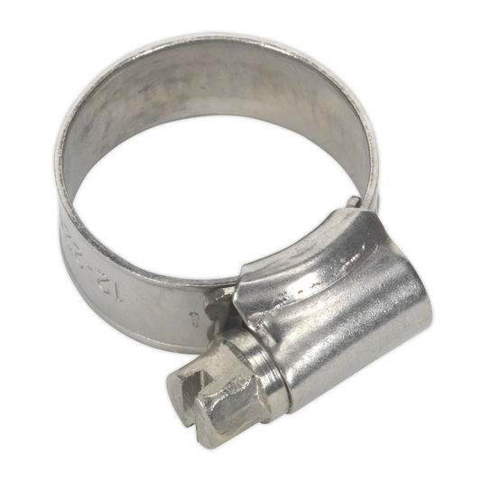 Sealey SHCSS00 Stainless Steel Hose Clip 16-22mm - Pack of 10