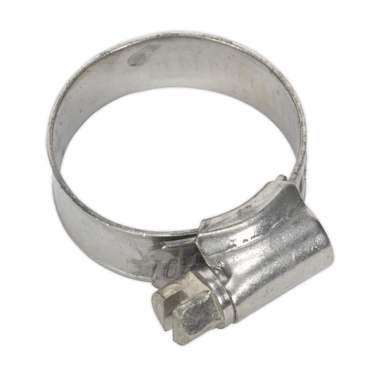 Sealey SHCSS0 Stainless Steel Hose Clip 16-27mm - Pack of 10