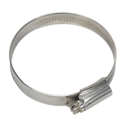 Sealey SHCSS2 Stainless Steel Hose Clip 51-70mm - Pack of 10