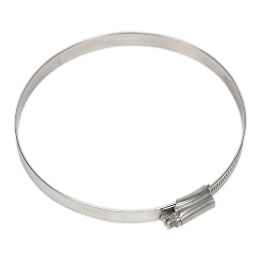Sealey SHCSS5 Stainless Steel Hose Clip 110-130mm - Pack of 5