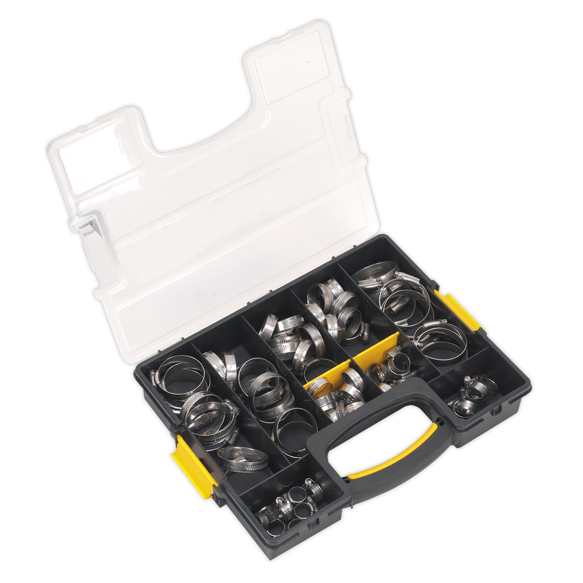 Sealey SHCSS90AC Stainless Steel Hose Clip Assortment 10-57mm 90pc