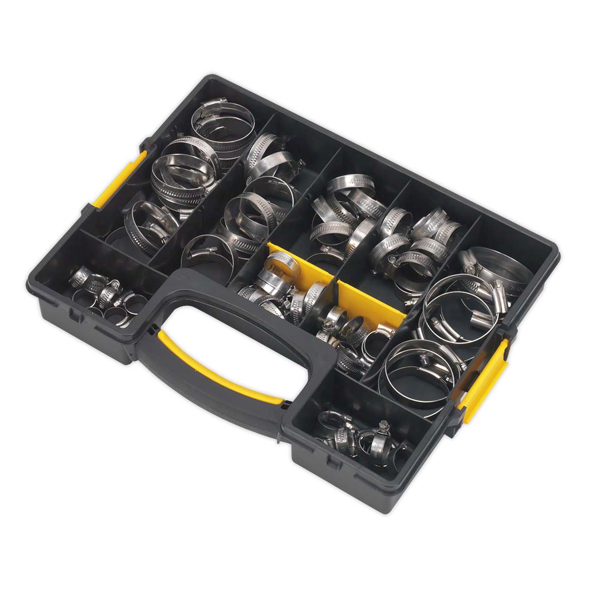 Sealey SHCSS90AC Stainless Steel Hose Clip Assortment 10-57mm 90pc