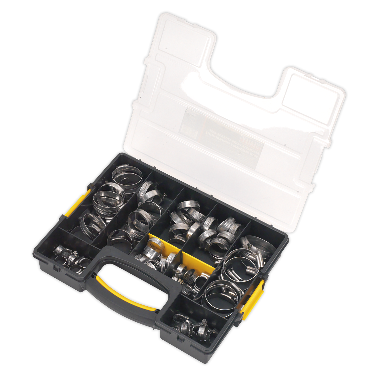 Sealey SHCSS90AC Stainless Steel Hose Clip Assortment 10-57mm 90pc