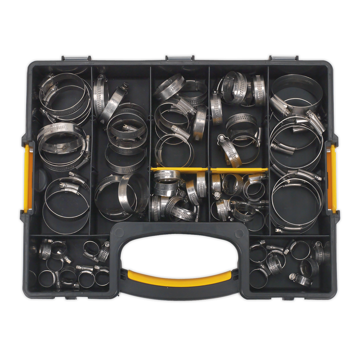 Sealey SHCSS90AC Stainless Steel Hose Clip Assortment 10-57mm 90pc