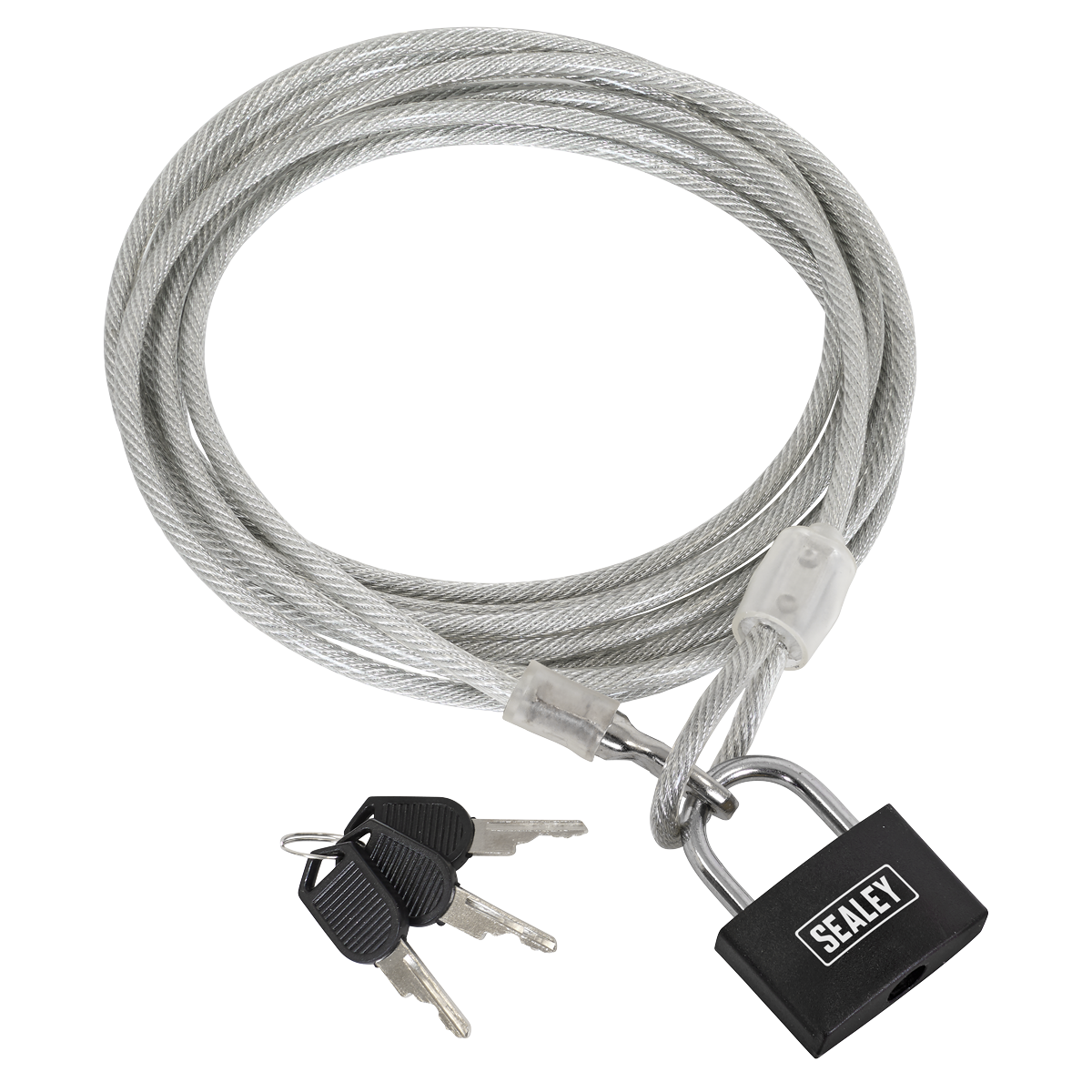 Sealey SHGCL3 Motorcycle Cable Lock 3m