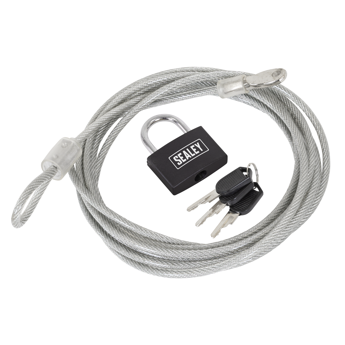 Sealey SHGCL3 Motorcycle Cable Lock 3m