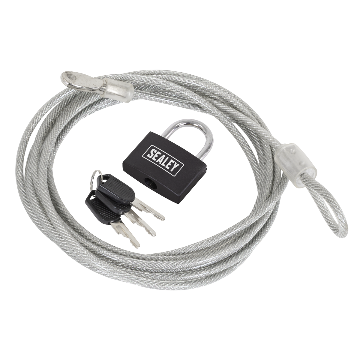 Sealey SHGCL3 Motorcycle Cable Lock 3m