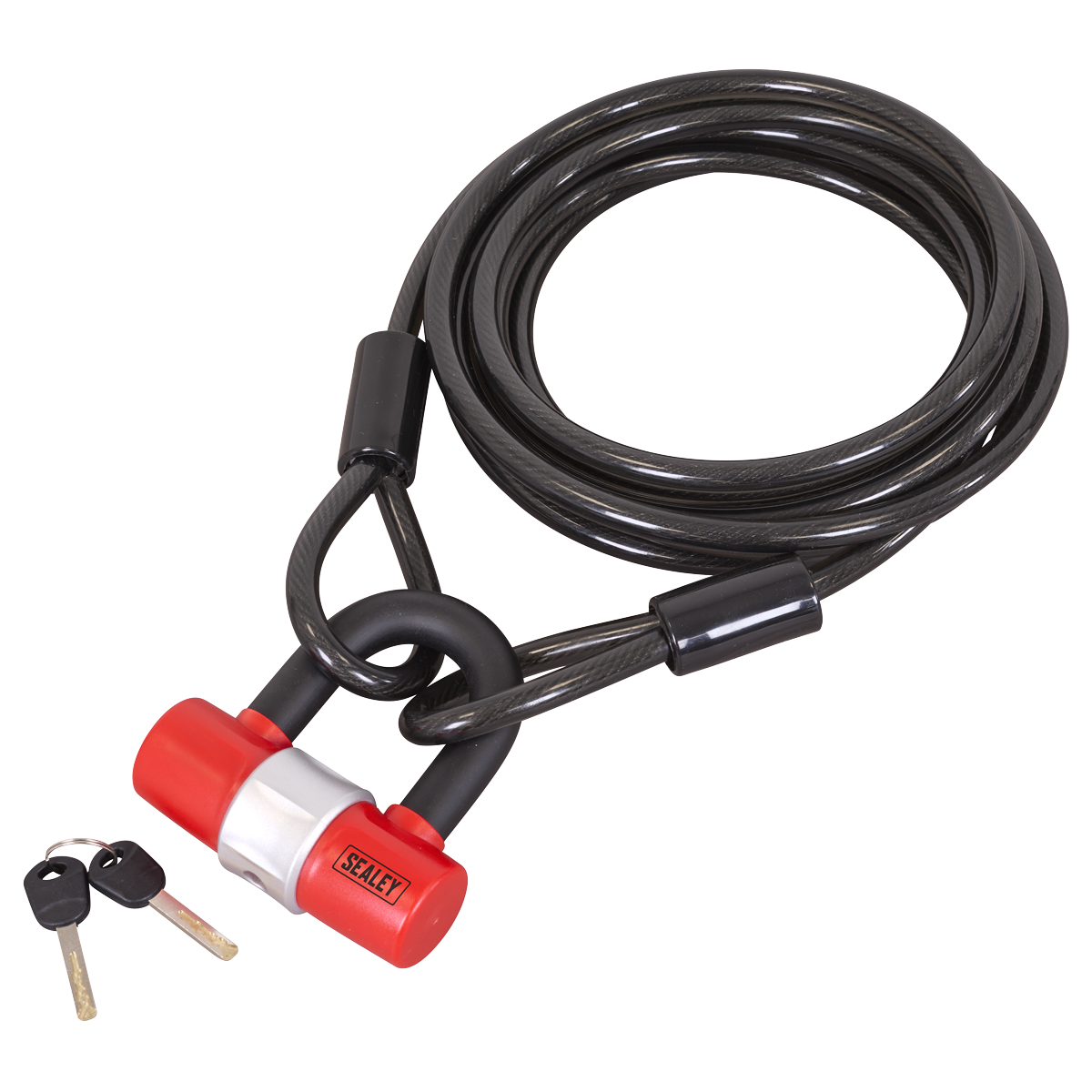 Sealey SHGCL5 Motorcycle Cable Lock 10mm x 5m