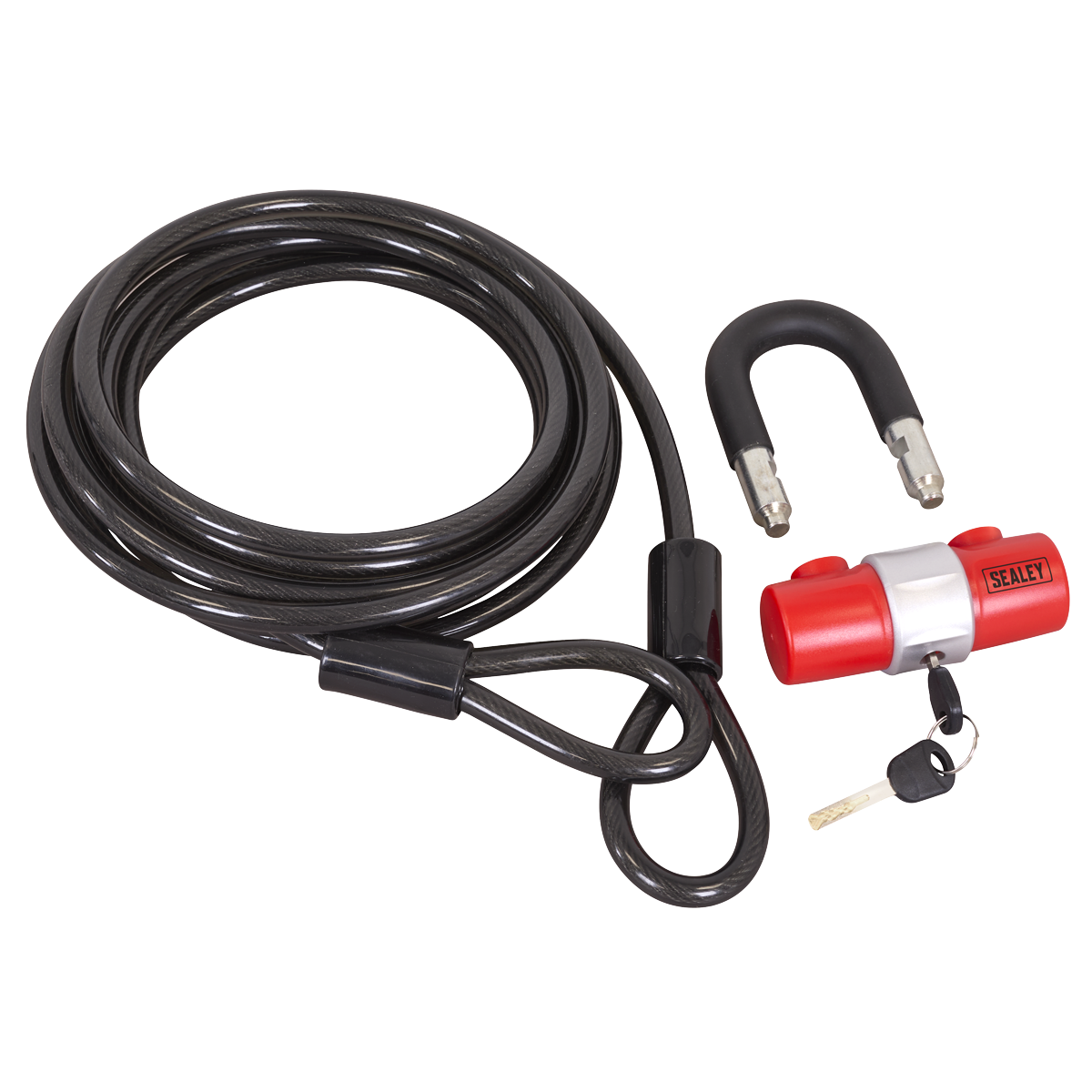 Sealey SHGCL5 Motorcycle Cable Lock 10mm x 5m