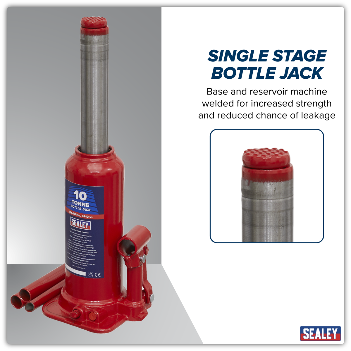 Sealey SJ10 Bottle Jack 10 Tonne