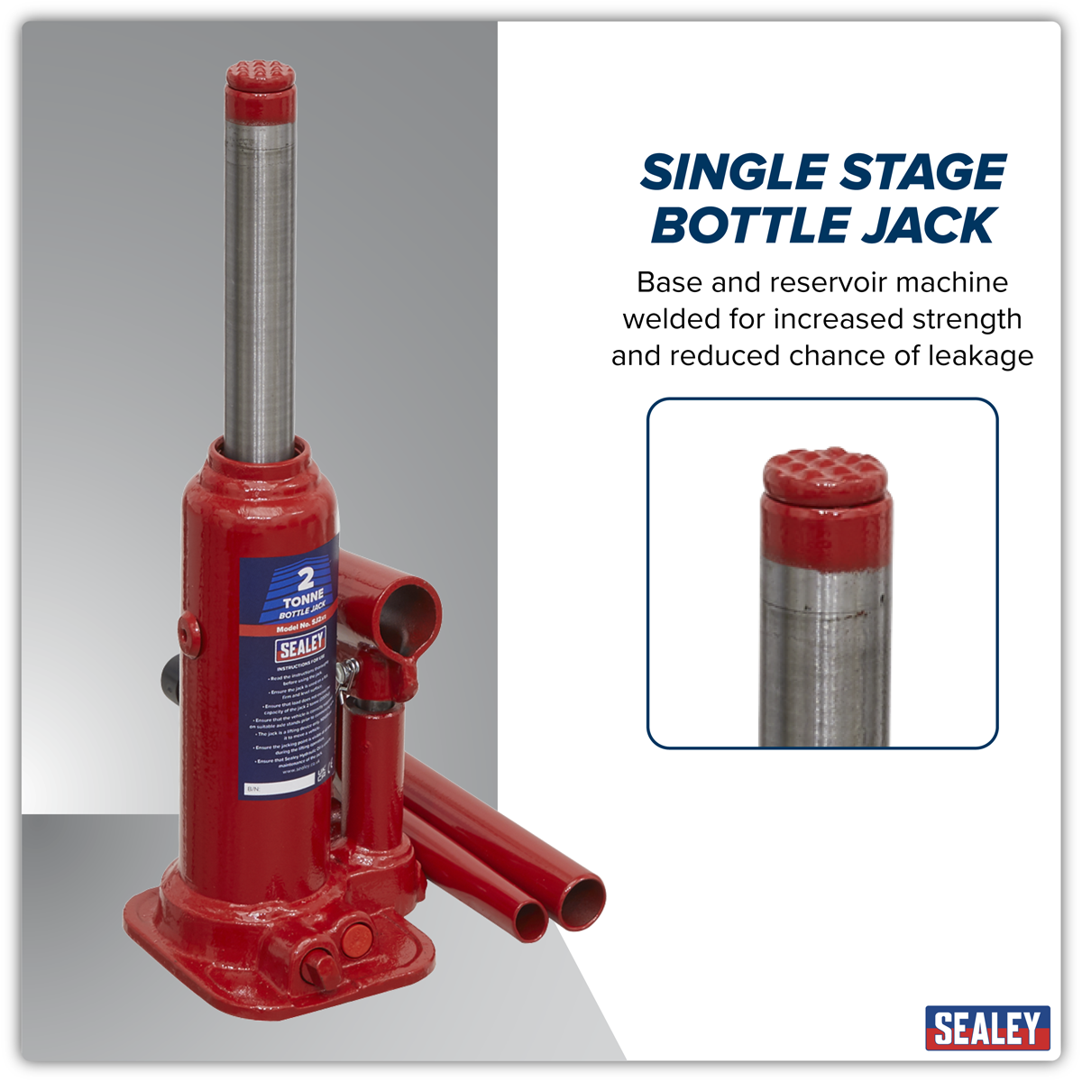 Sealey SJ2 Bottle Jack 2 Tonne