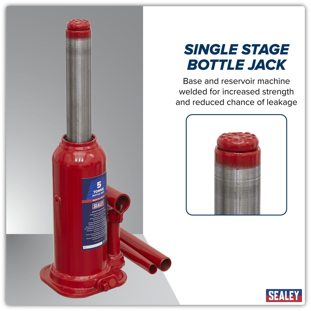 Sealey SJ5 Bottle Jack 5 Tonne