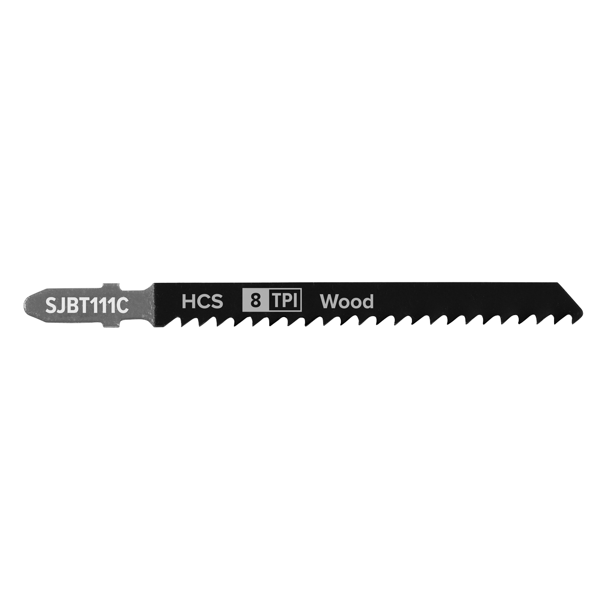 Sealey SJBT111C Jigsaw Blade for General Wood 100mm 8tpi - Pack of 5