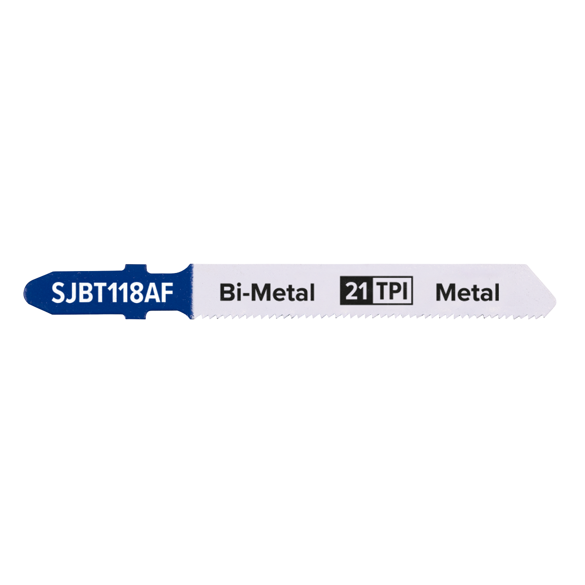 Sealey SJBT118AF Jigsaw Blade for Metal 75mm 21tpi - Pack of 5