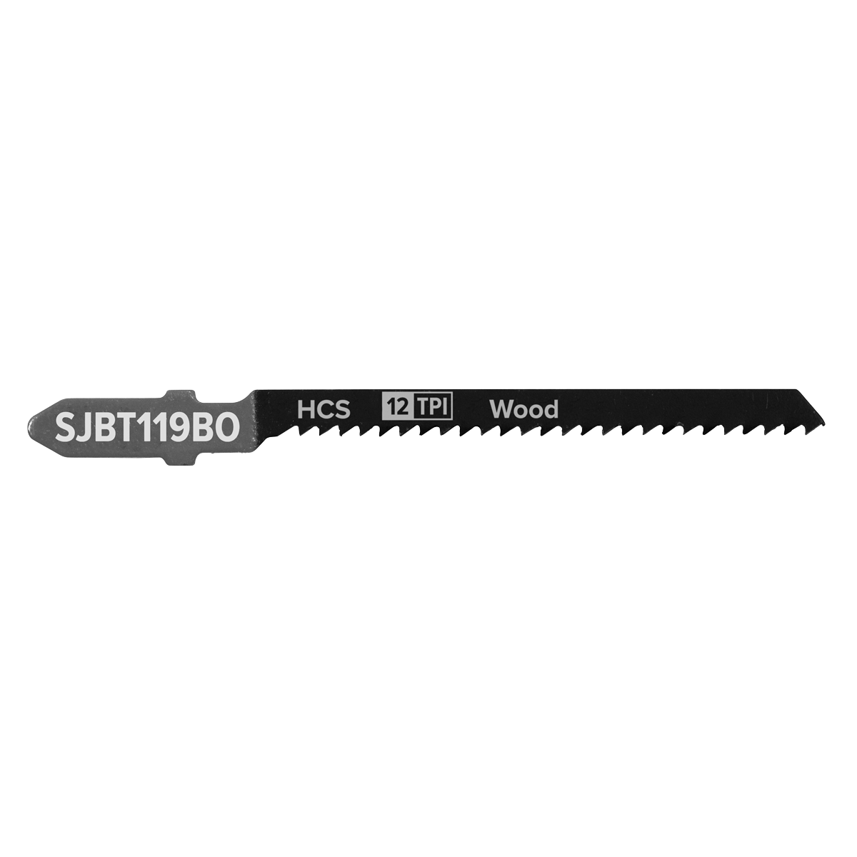 Sealey SJBT119BO Jigsaw Blade for General Wood 75mm 12tpi - Pack of 5