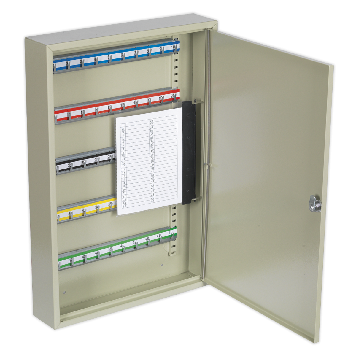 Sealey SKC50 Key Cabinet 50 Key Capacity
