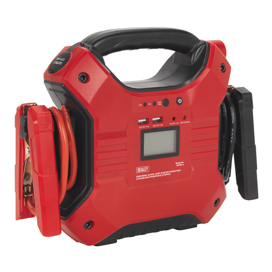 Sealey SL32S 12/24V Jump Starter Power Pack Lithium-ion Phosphate (LiFePo4) 1200/600 Peak Amps