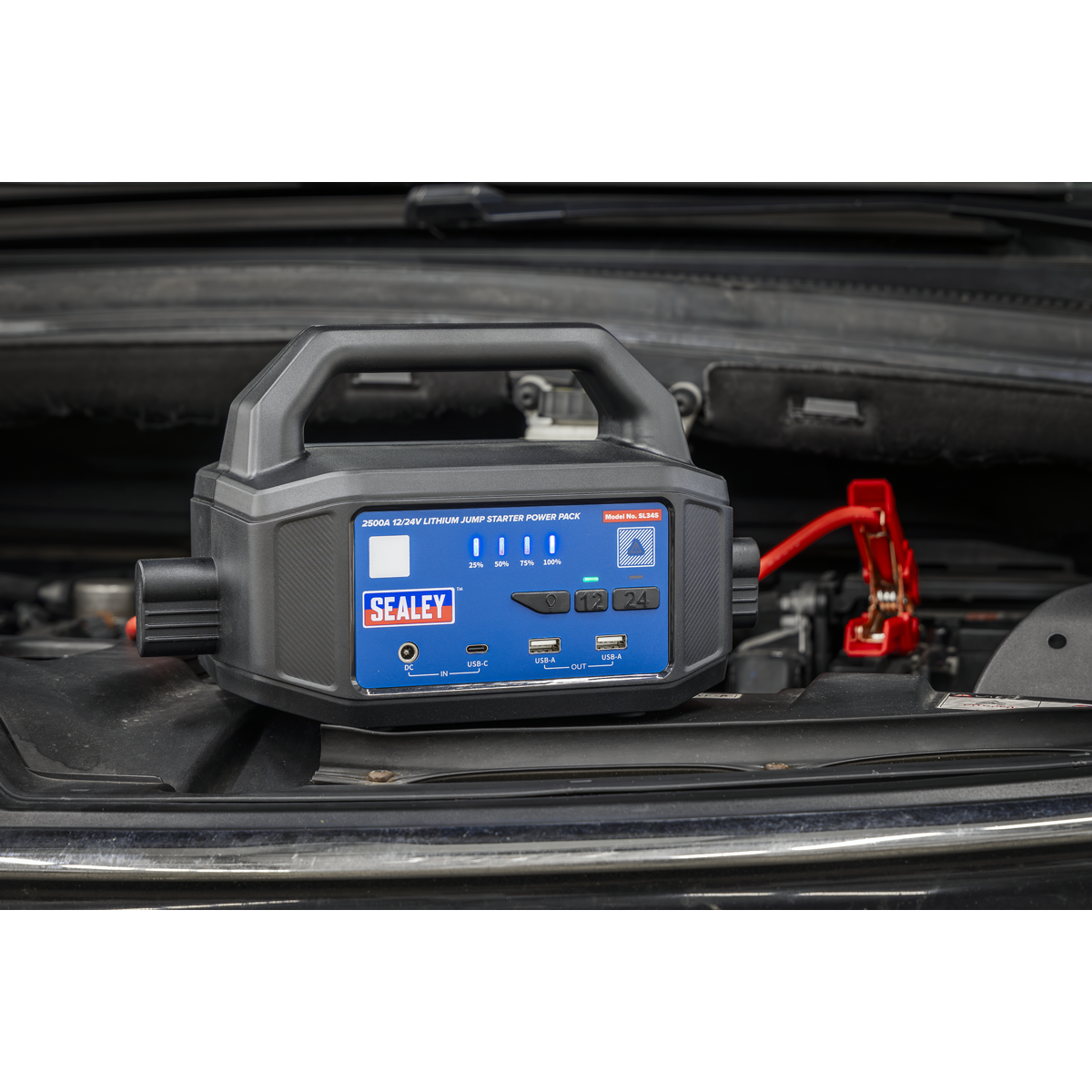 Sealey SL34S 2500A 12/24V Lithium Jump Starter Power Pack
