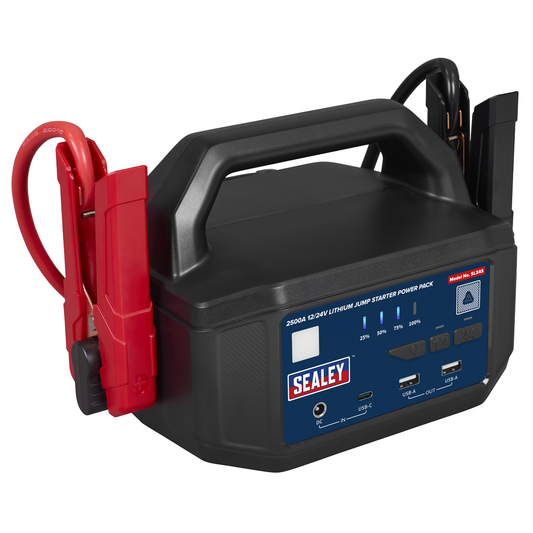 Sealey SL34S 2500A 12/24V Lithium Jump Starter Power Pack