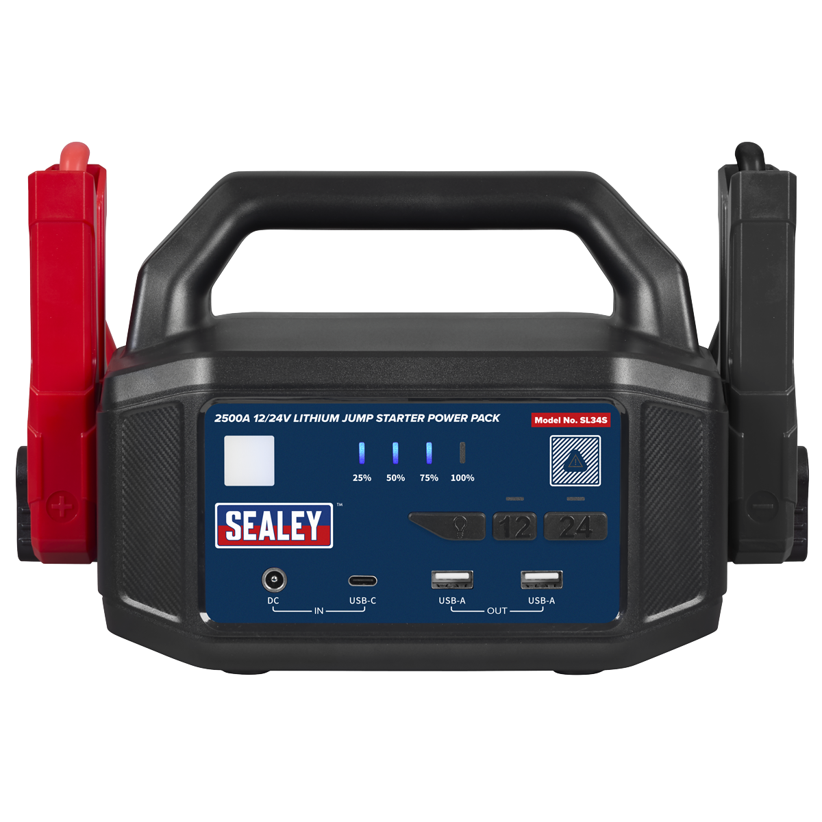 Sealey SL34S 12/24V Lithium-ion Jump Starter Power Pack 2500A