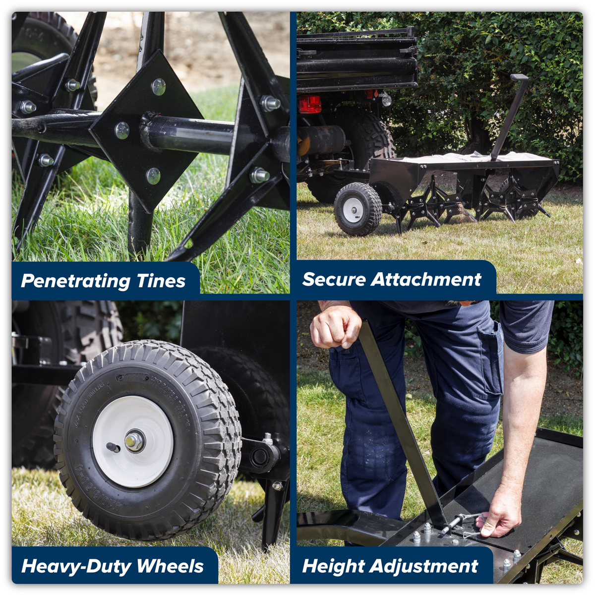 Sealey SLA48T 48"Tow Behind Plug Aerator