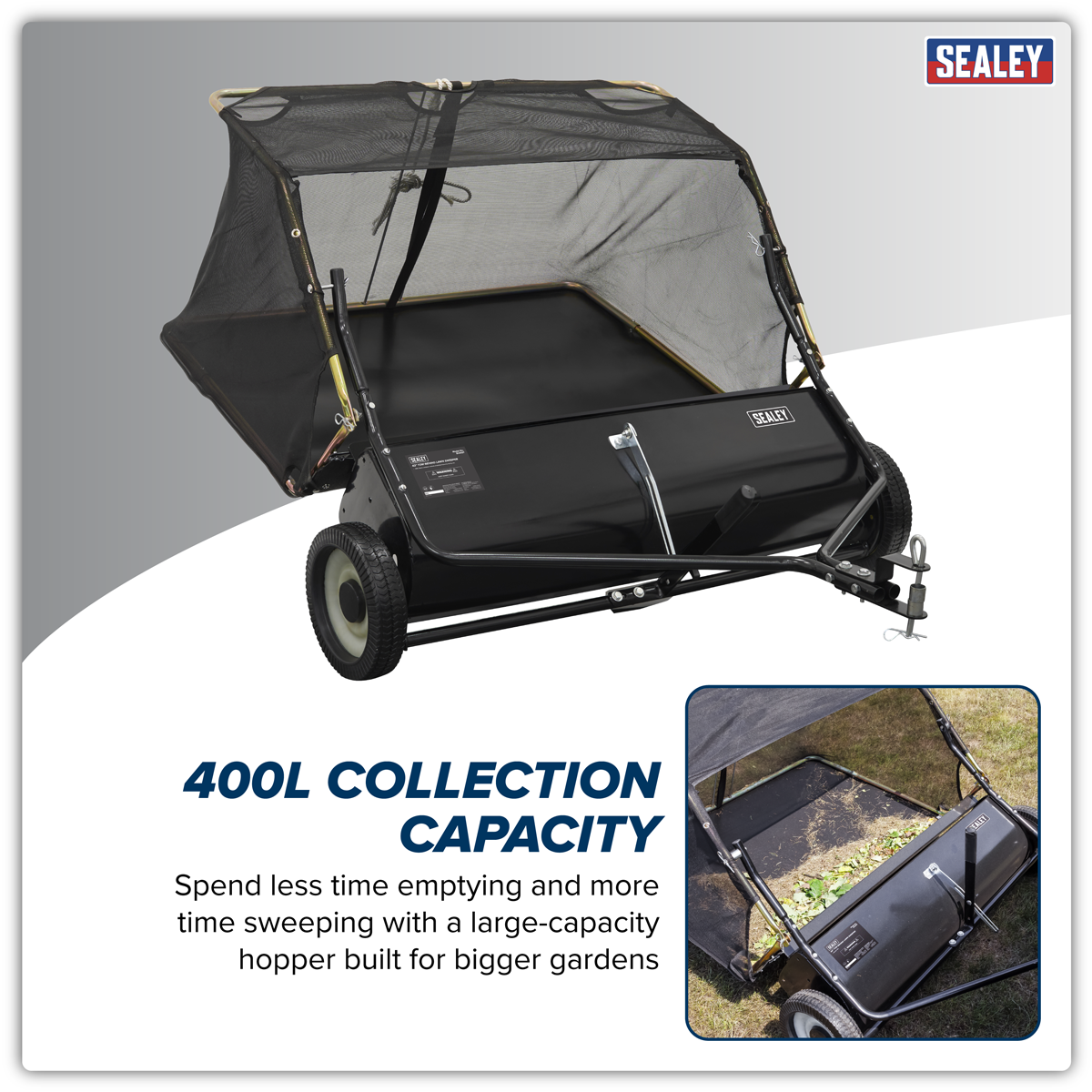 Sealey SLS42T 42" Tow-Behind Lawn Sweeper