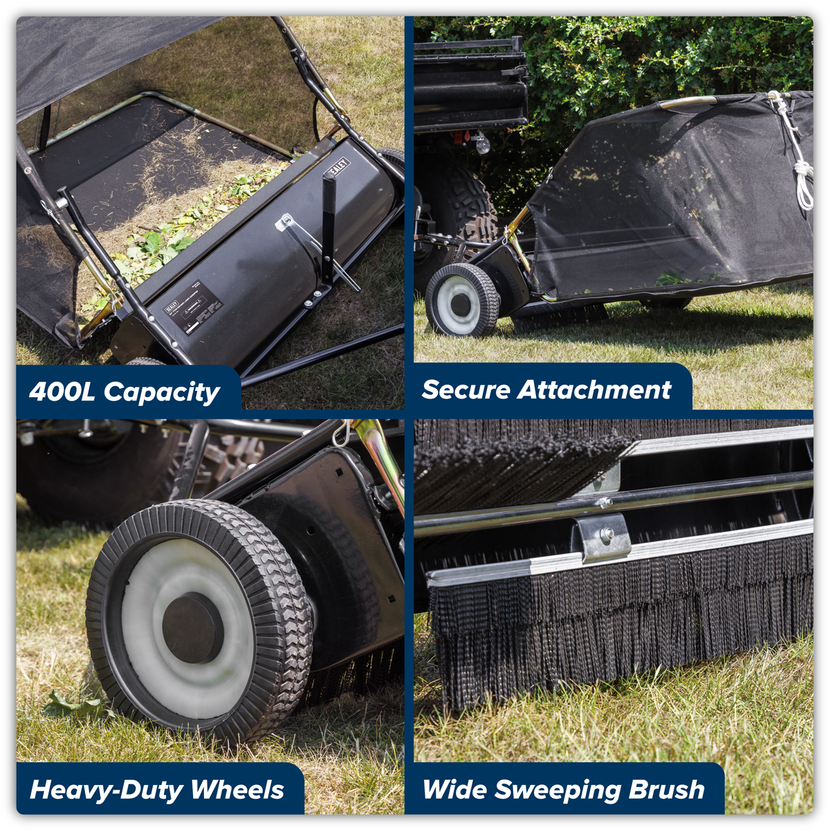 Sealey SLS42T 42" Tow-Behind Lawn Sweeper