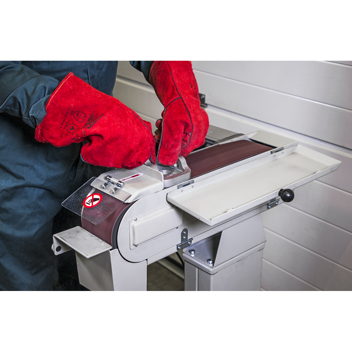 Sealey SM100 Power Belt Sander/Linisher 100 x 1220mm 1500W/230V