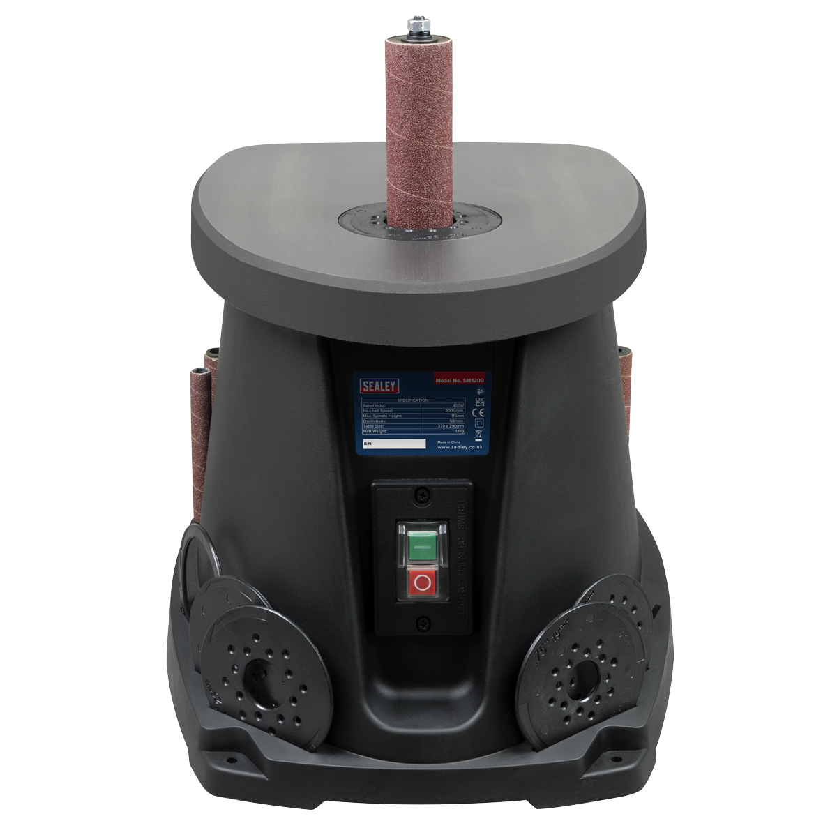 Sealey SM1200 Oscillating Spindle/Bobbin Sander 450W/230V