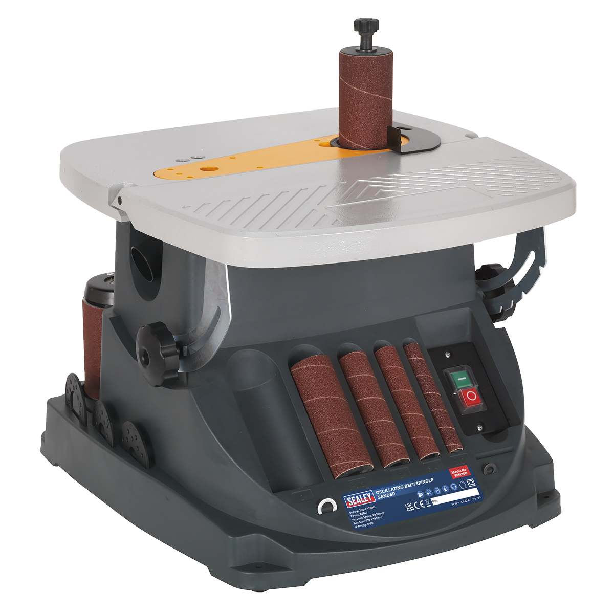 Sealey SM1300 Oscillating Belt & Spindle/Bobbin Sander 450W/230V