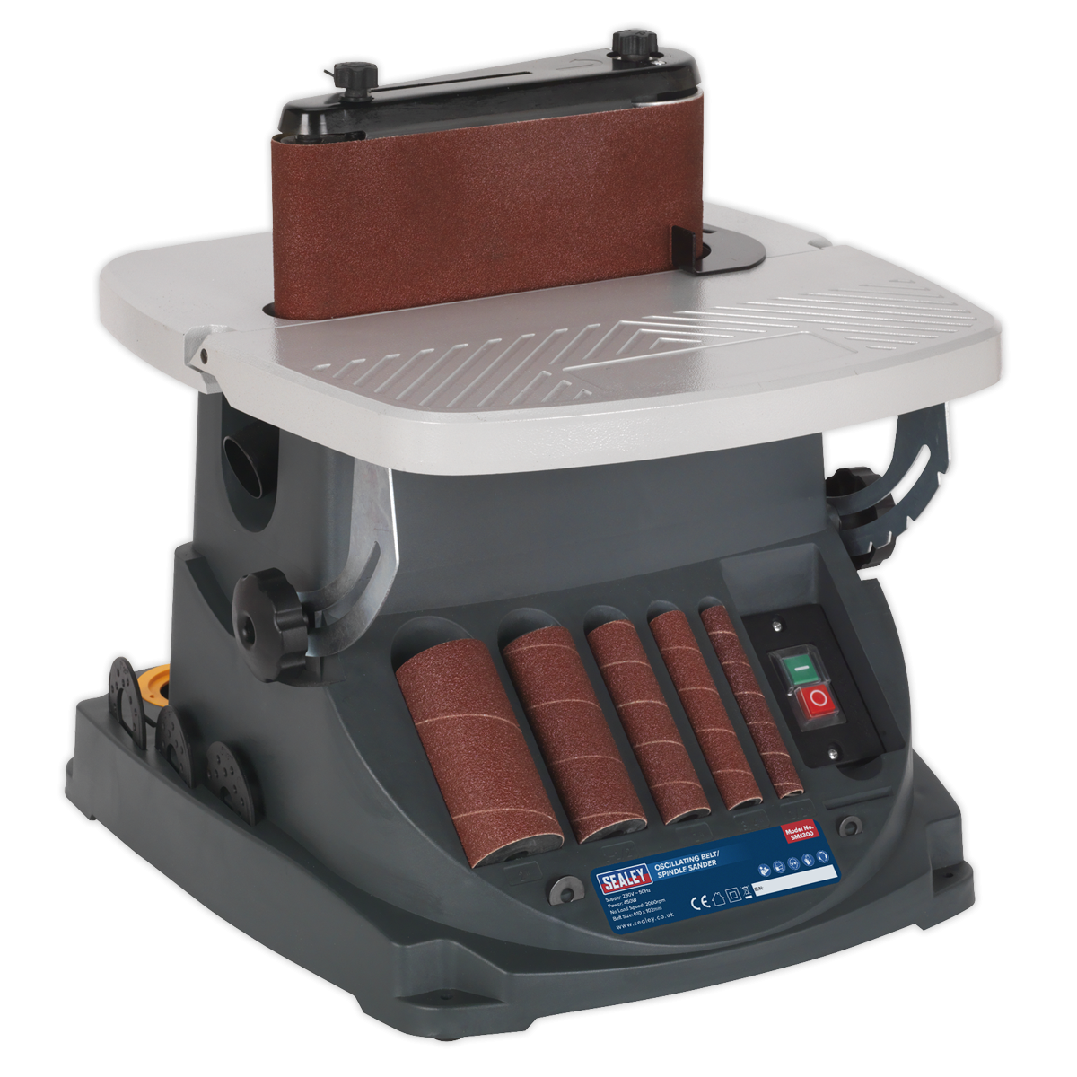 Sealey SM1300 Oscillating Belt & Spindle/Bobbin Sander 450W/230V
