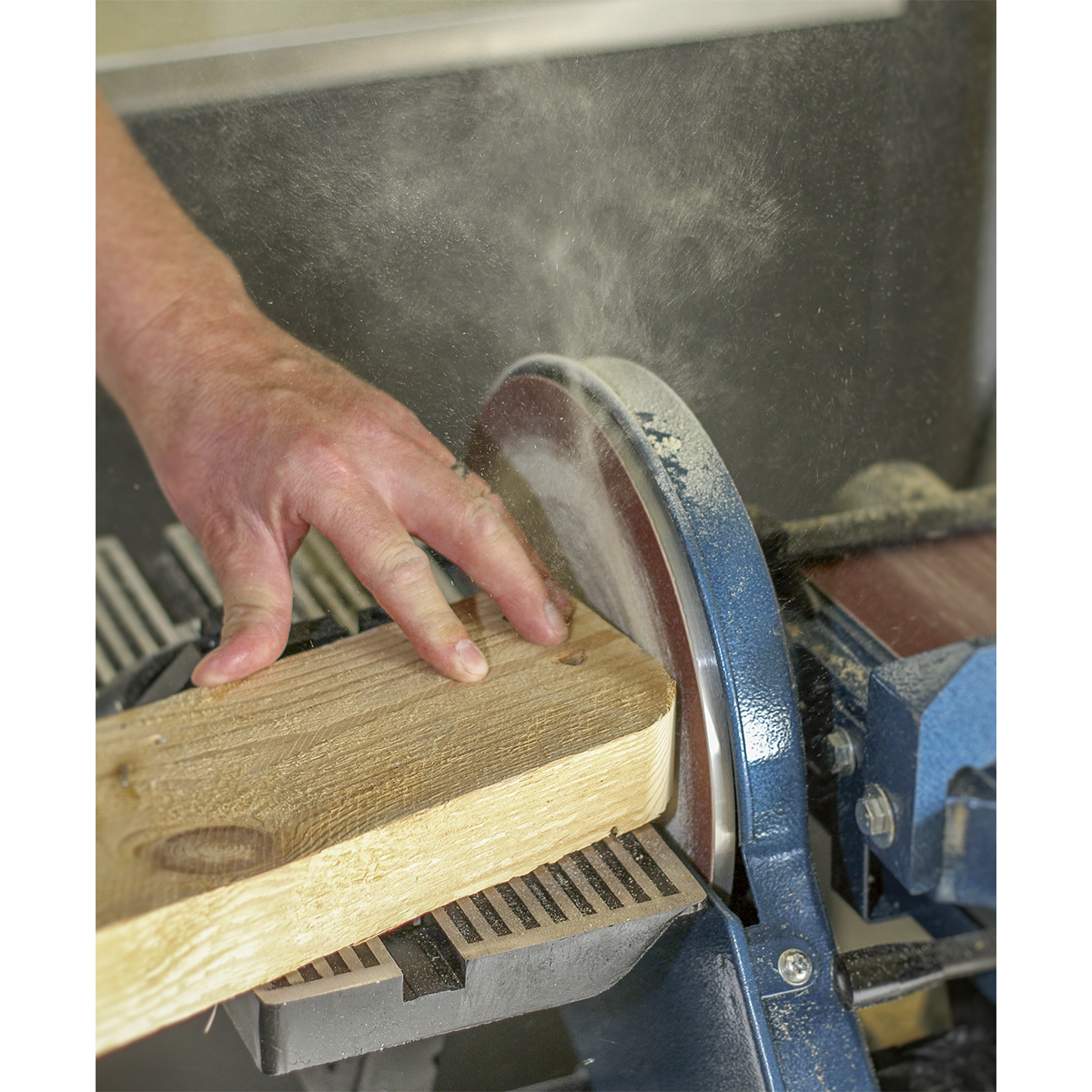 Sealey SM15 Floor Standing 1220 x 150mm Belt/230mm Disc Sander