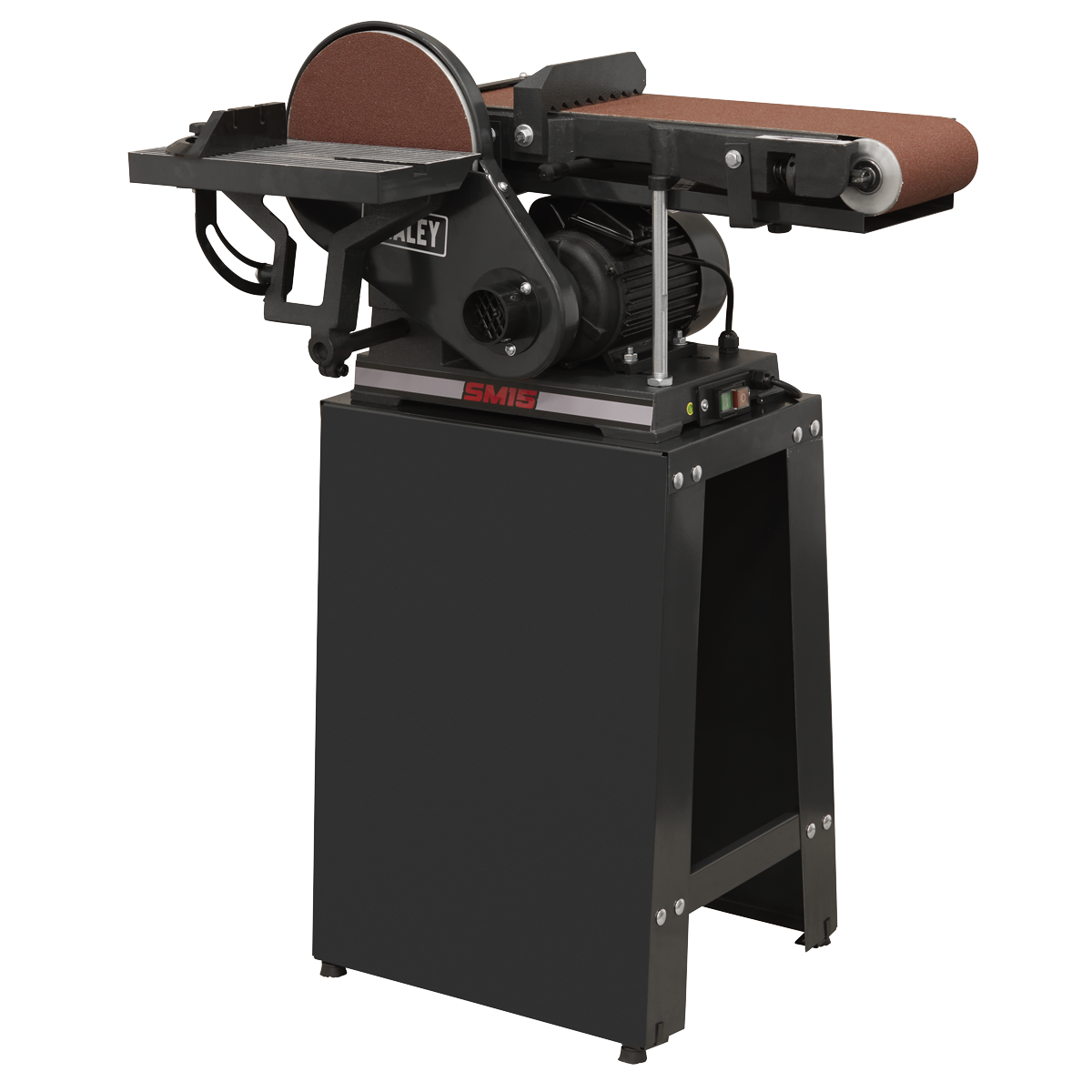 Sealey SM15 Belt/Disc Sander Floor Standing 1220 x 150mm/Ø230mm