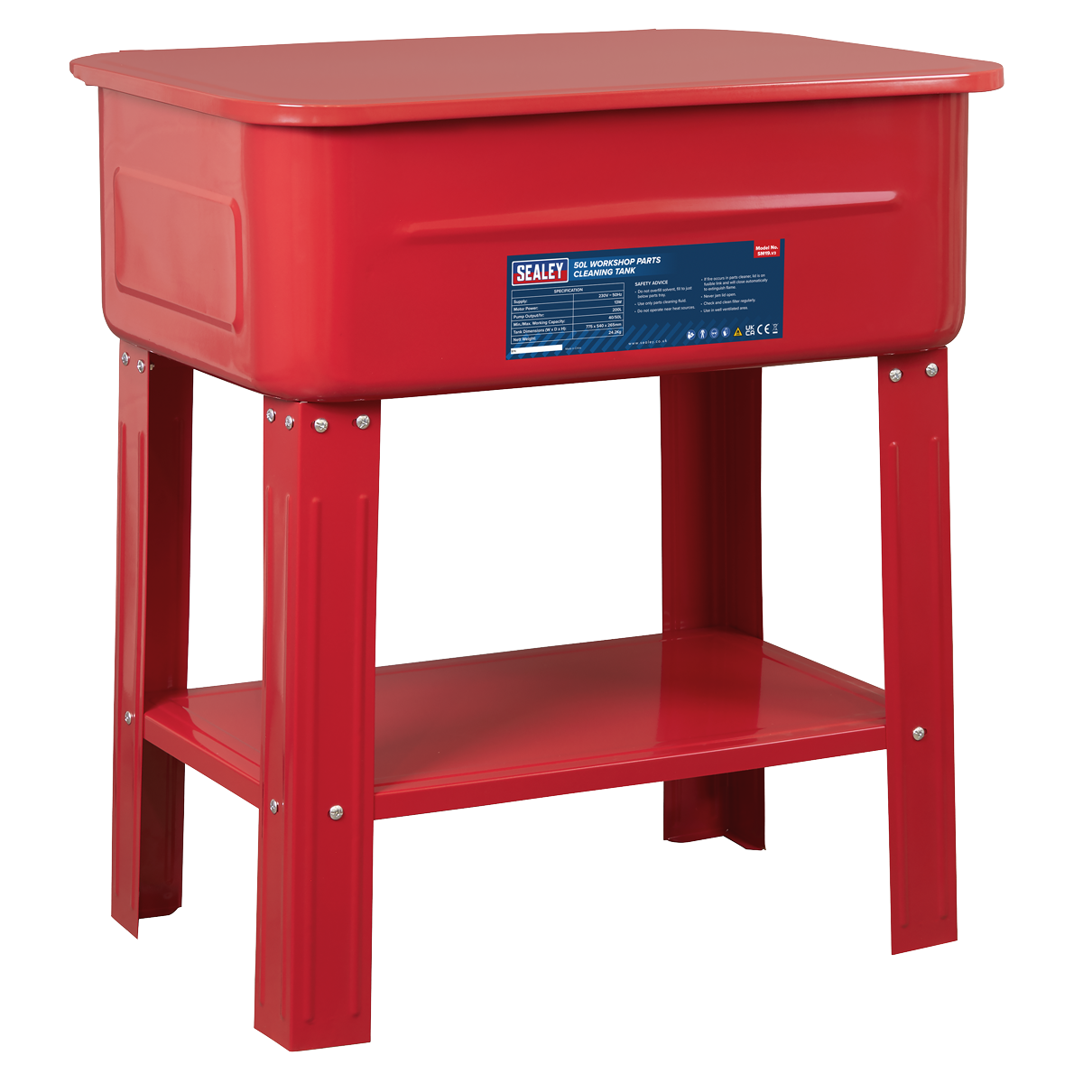 Sealey SM19 Workshop Parts Washer 50L