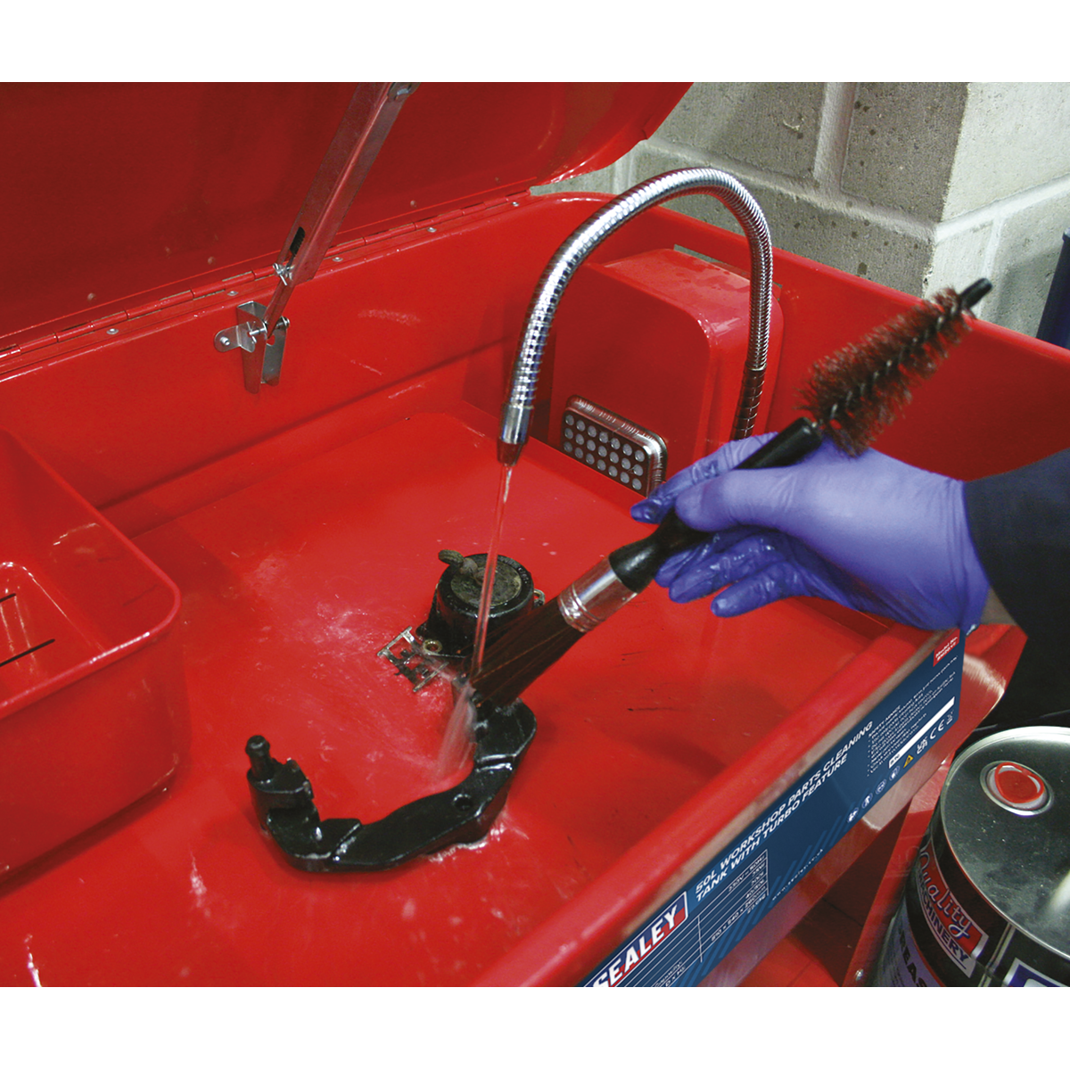 Sealey SM20 Workshop Parts Washer with Turbo Feature 50L