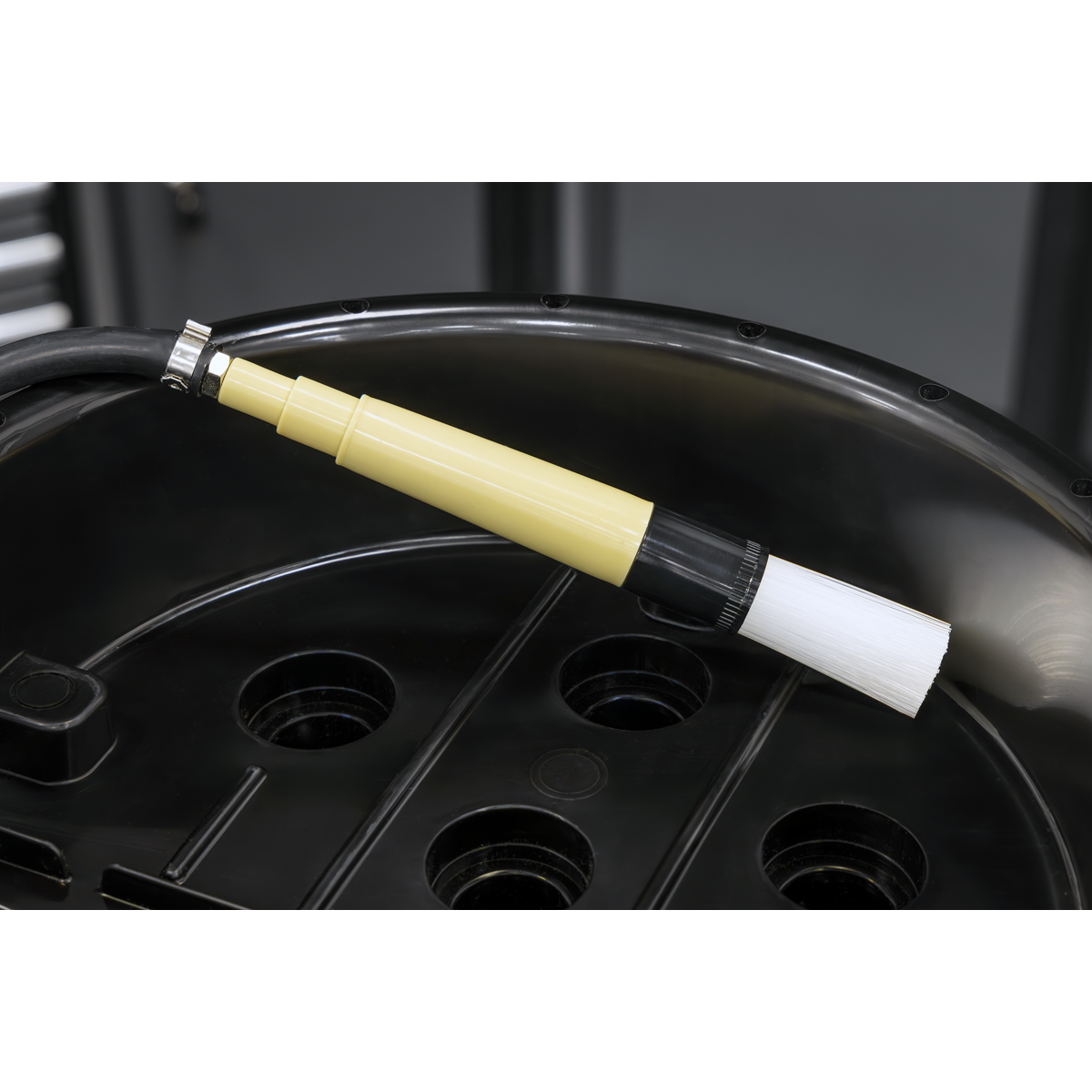 Sealey SM220 Portable Parts Washer Bucket with Brush 14L