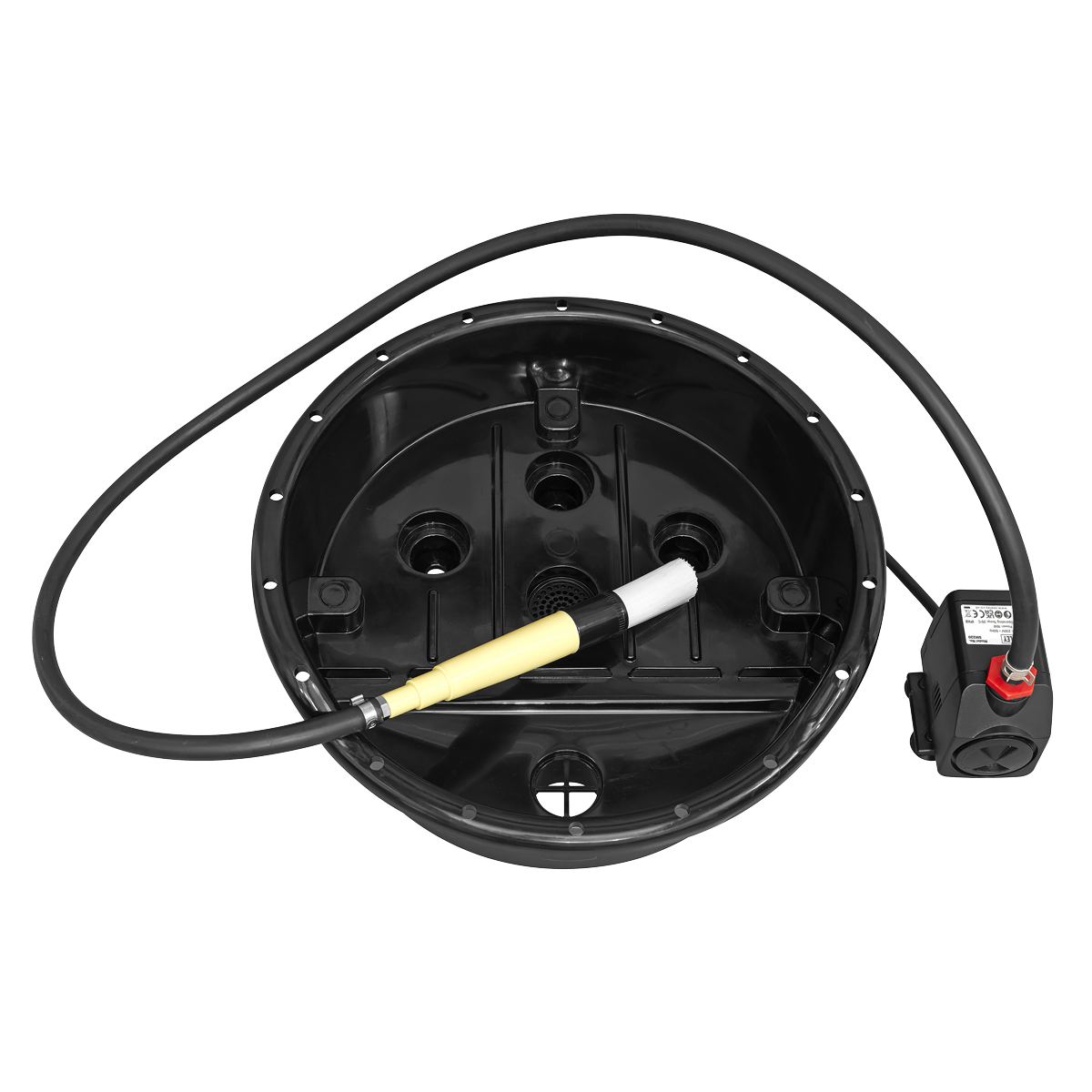 Sealey SM220 Portable Parts Washer Bucket with Brush 14L