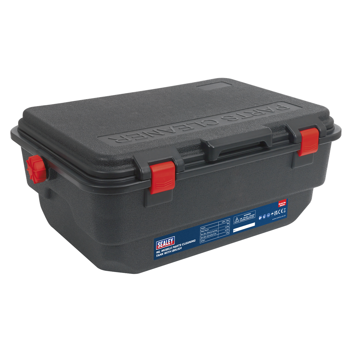 Sealey SM222 Mobile Parts Cleaning Tank with Brush 16L