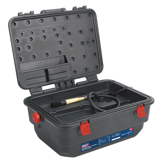 Sealey SM222 Mobile Parts Cleaning Tank with Brush 16L
