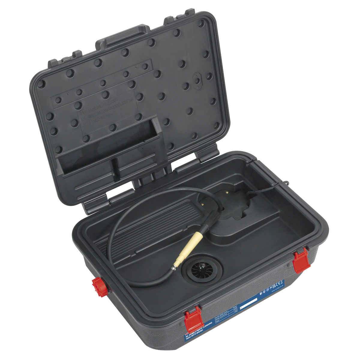 Sealey SM222 Mobile Parts Cleaning Tank with Brush 16L