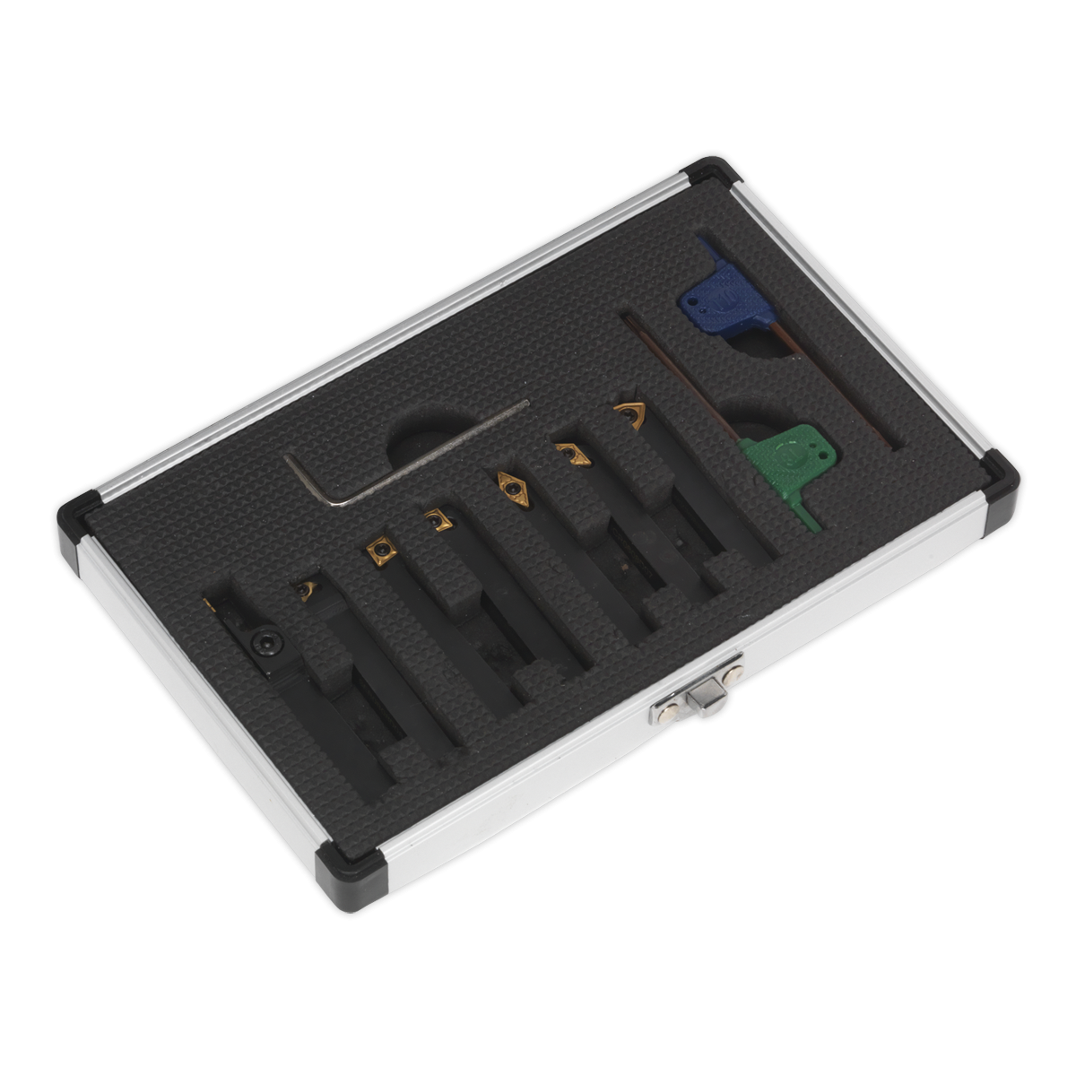 Sealey SM3025CS5 Indexable Lathe Turning Tool Set 8mm 7pc