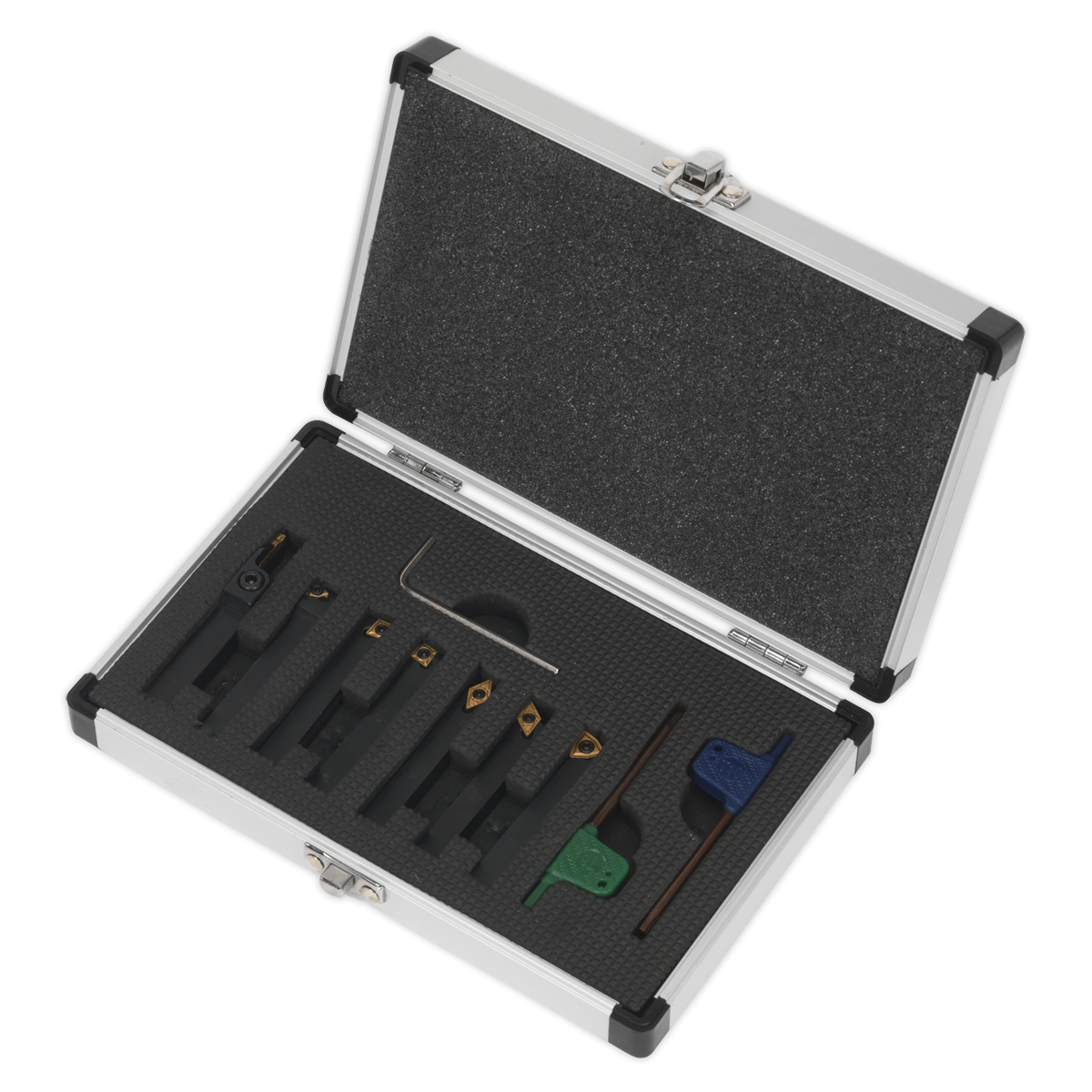 Sealey SM3025CS5 Indexable Lathe Turning Tool Set 8mm 7pc