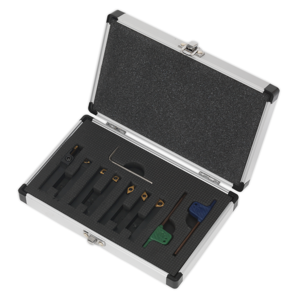 Sealey SM3025CS6 Indexable Lathe Turning Tool Set 10mm 7pc