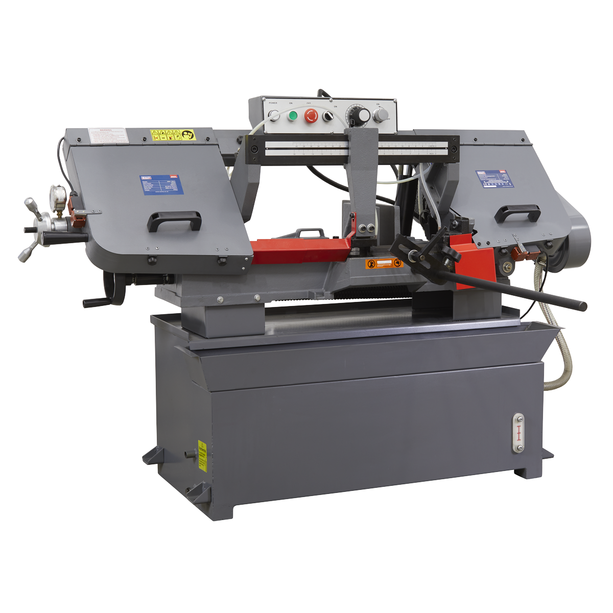 Sealey SM353CE Horizontal Bandsaw with Hydraulic Arm 400mm