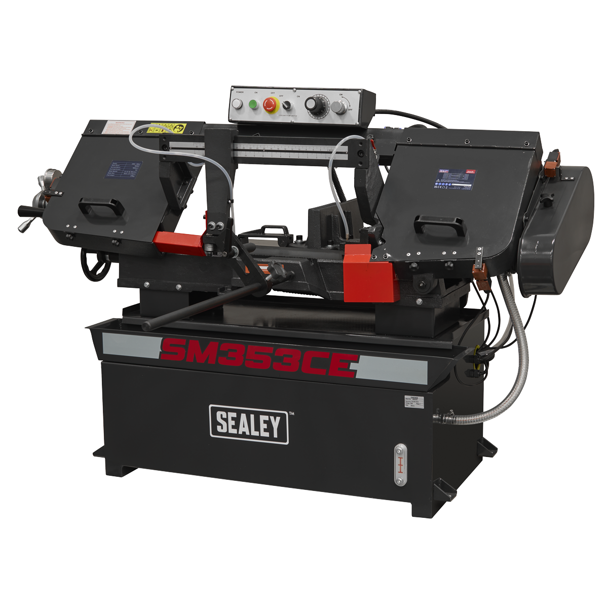 Sealey SM353CE Bandsaw 400mm Horizontal Hydraulic Arm