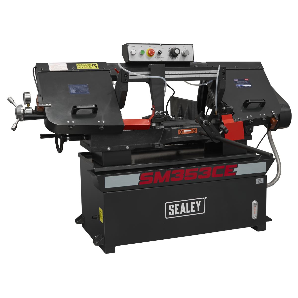 Sealey SM353CE Bandsaw 400mm Horizontal Hydraulic Arm
