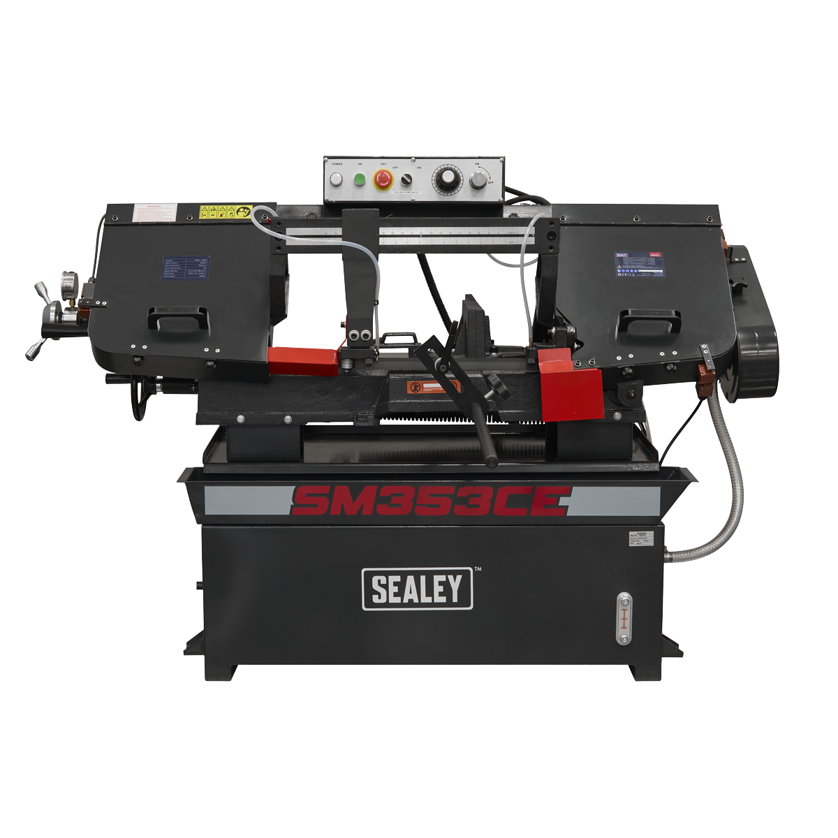 Sealey SM353CE Bandsaw 400mm Horizontal Hydraulic Arm