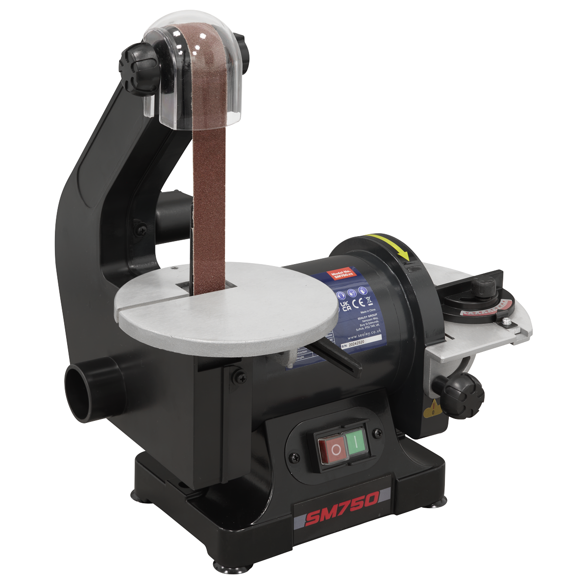 Sealey SM750 762 x 25mm Belt/125mm Disc Sander 250W/230V